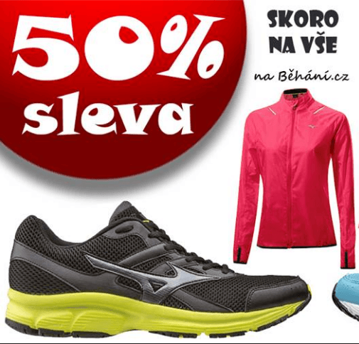 Sleva 50% na starší kousky zn. Mizuno