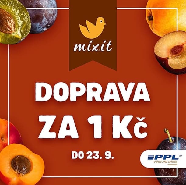 Doprava z MIXIT za 1 korunu