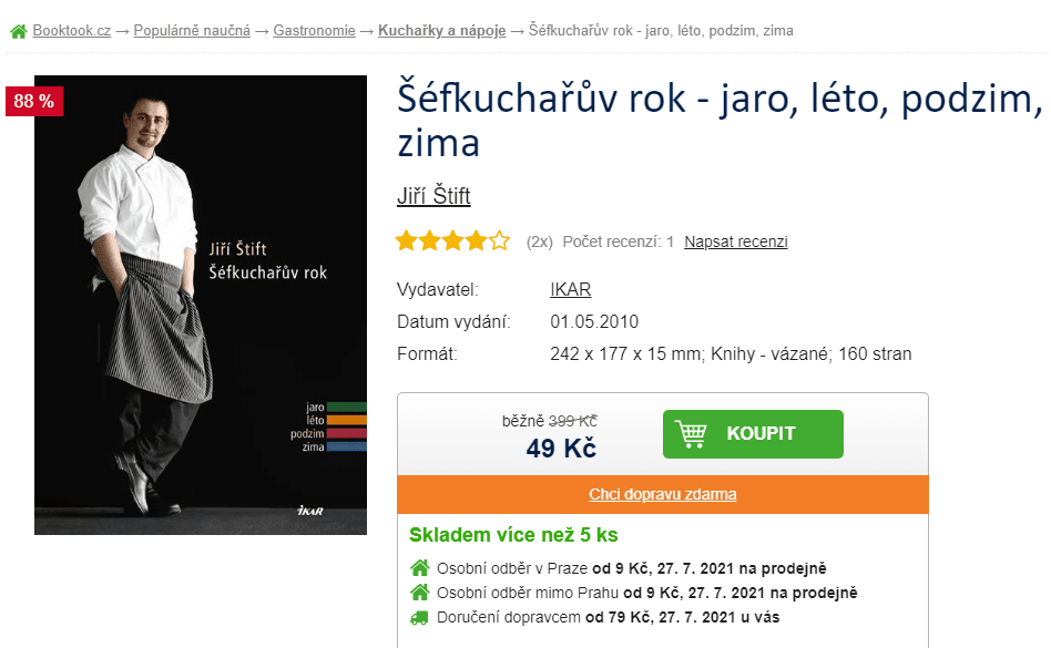 Šéfkuchařův rok - jaro, léto, podzim, zima