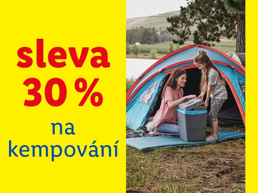 Lidl.cz - sleva 30% na kempování a outdoor