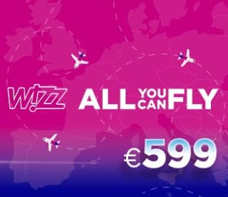 WizzAir - neomezené lety v roce za 9,90 EUR
