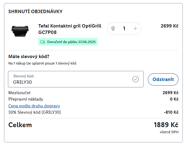 Lidl - sleva 30% na grily a příslušenství