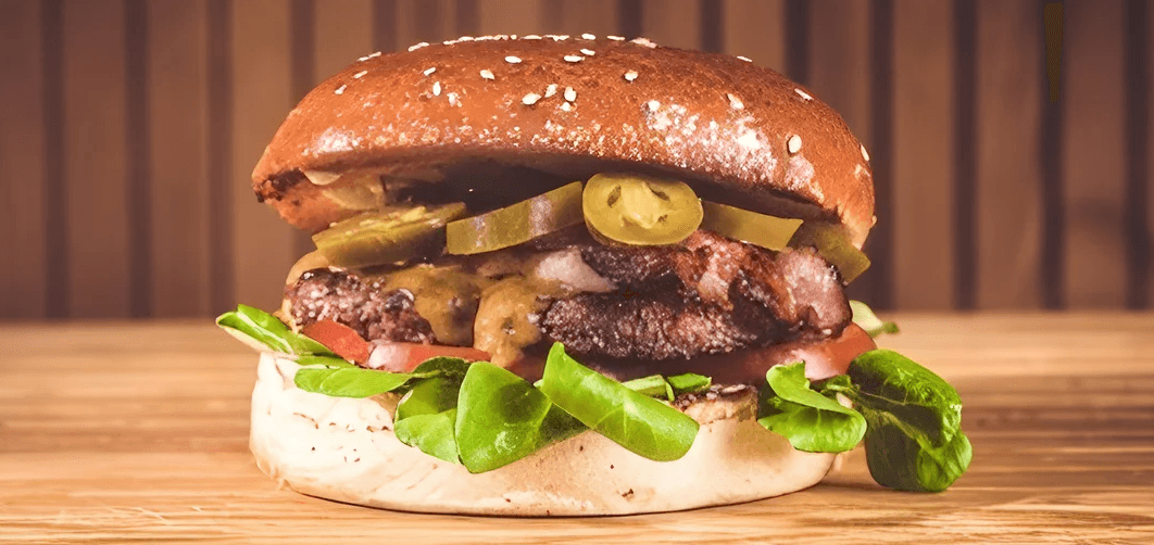 Burger podle výběru z 8 druhů a hranolky či krokety pro 1 osobu 