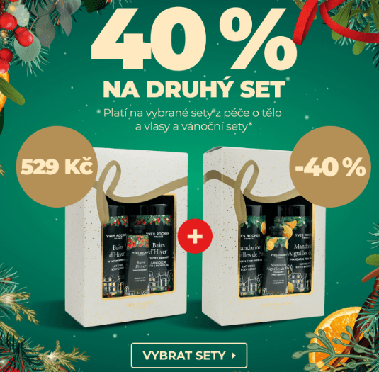 Sleva 40% na 2. druhý dárkový set