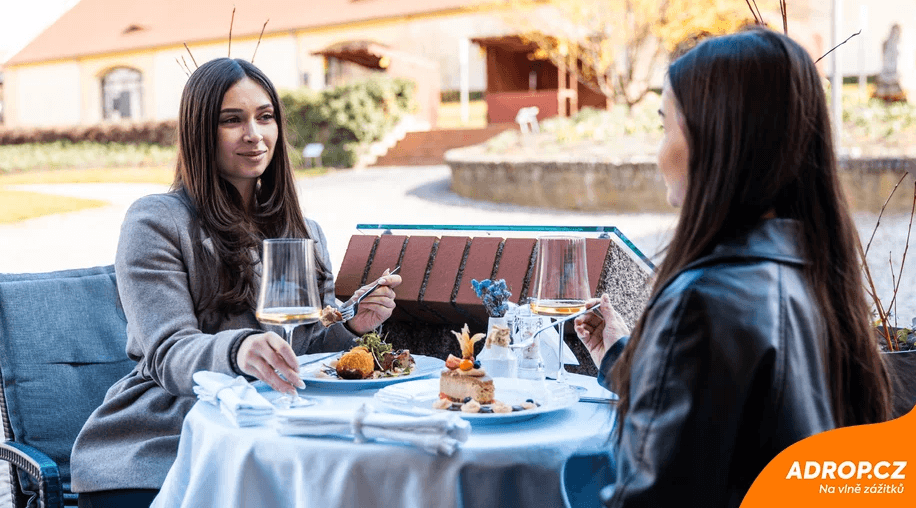 Čtyřchodové menu v restauraci Chateau Ctěnice