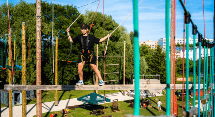 Lanové centrum - neomezené lezení a Velká adrenalinová houpačka