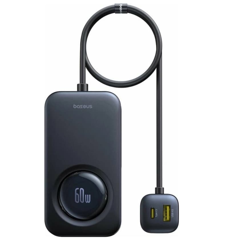 Nabíječka do auta Baseus, 60 W, 3x USB