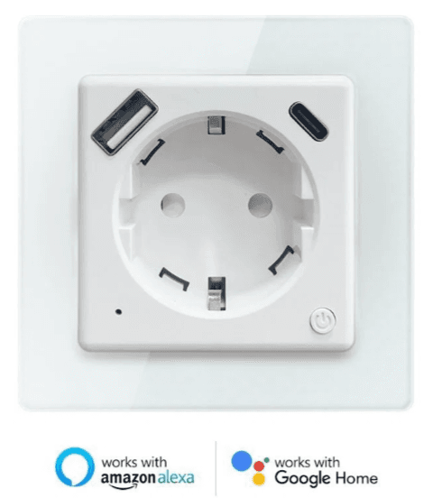 Chytrá vnitřní zásuvka Immax, 2x USB 20W