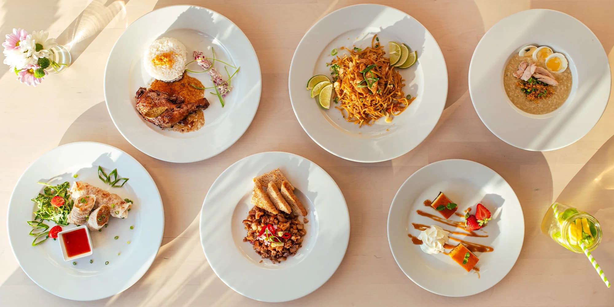 Cesta světem filipínských chutí: 6chodové degustační menu a lahev vína pro 2 osoby