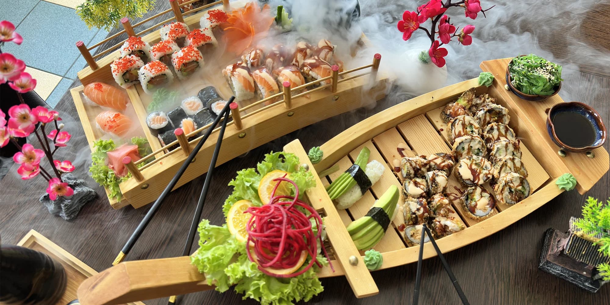 Sushi sety s lososem, avokádem i kaviárem: 34 nebo 58 kusů