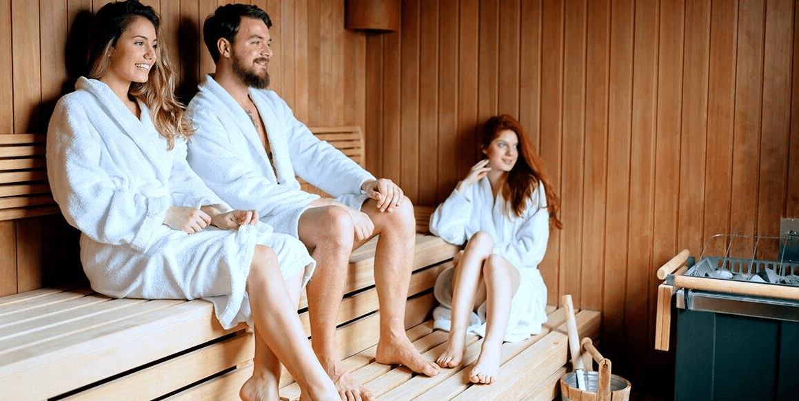 Sauna ve Squash a fitness centru Arbes na Smíchově
