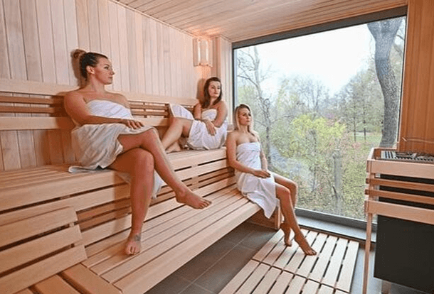 Wellness park Lužánky – vstup do areálu – sauna