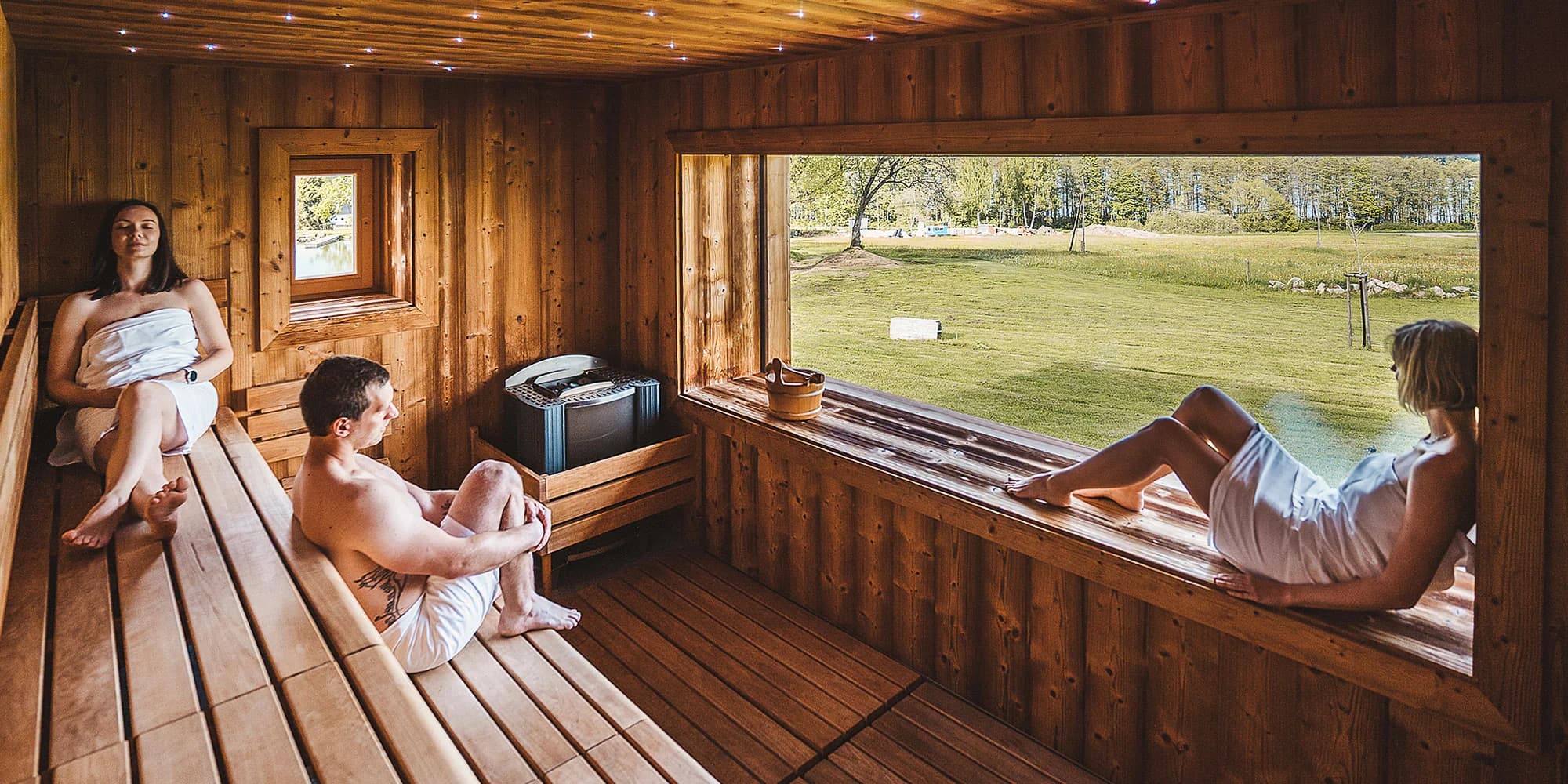 120 min. relaxu v privátní panoramatické finské sauně až pro 6 osob
