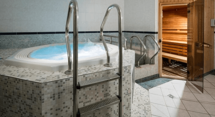 Privátní whirlpool a finská sauna v lázních Libverda