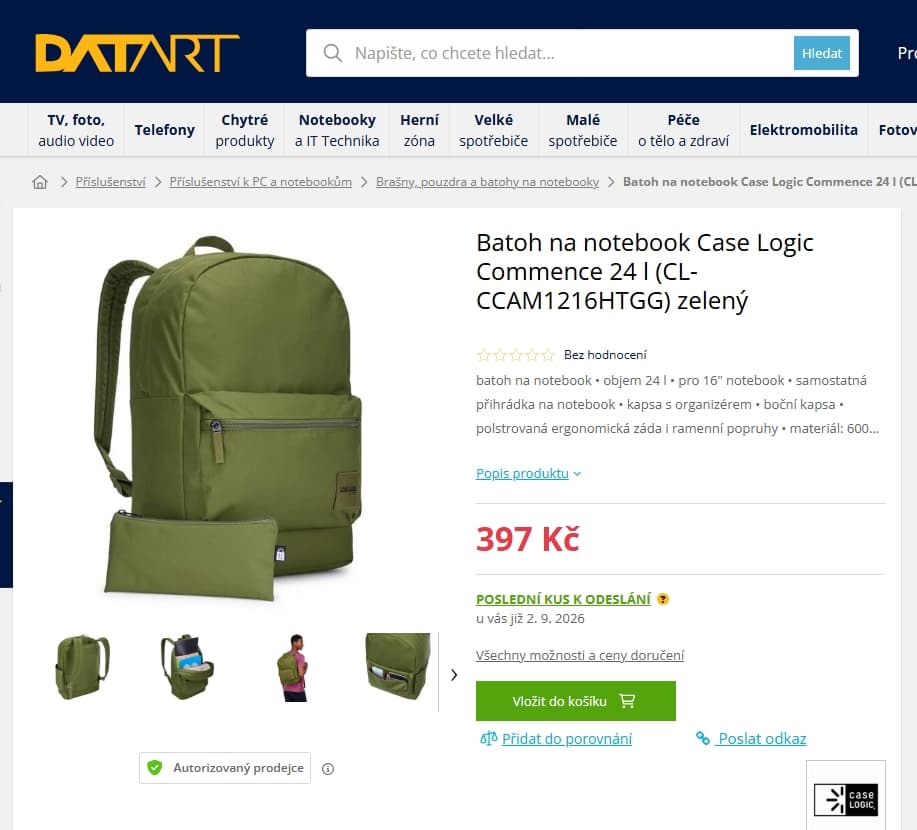Batoh Case Logic Commence 24L