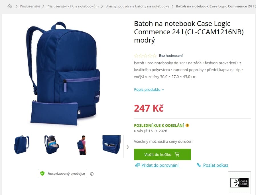 Batoh Case Logic Commence 24L