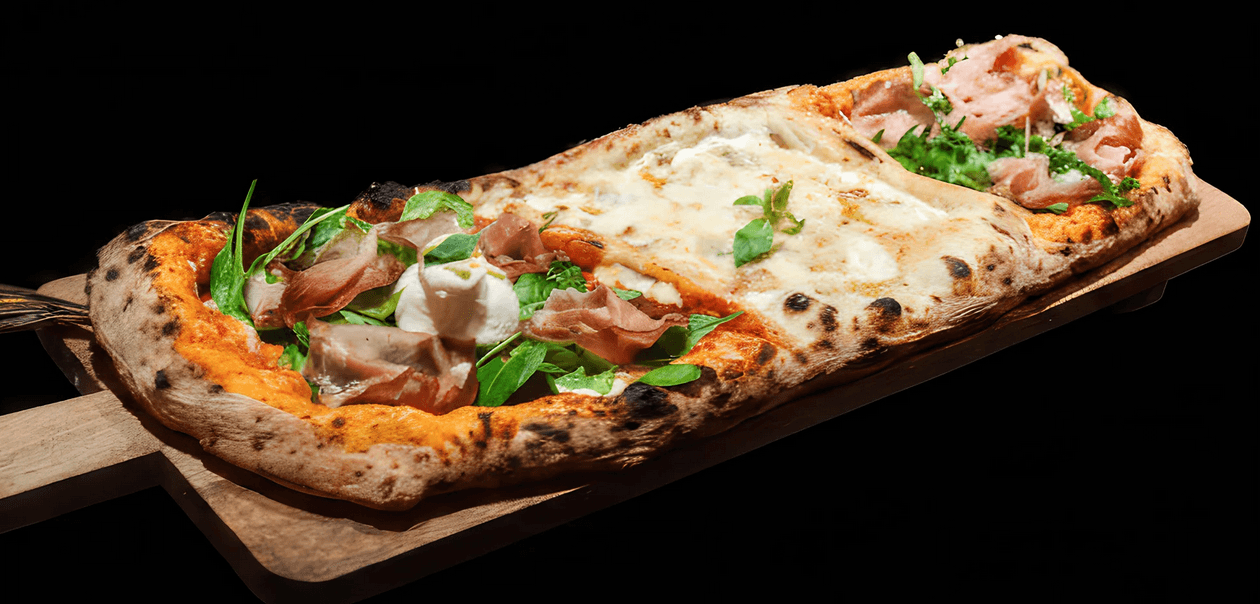 Řemeslná XXL pizza složená ze 3 druhů, pro 2 až 5 osob 