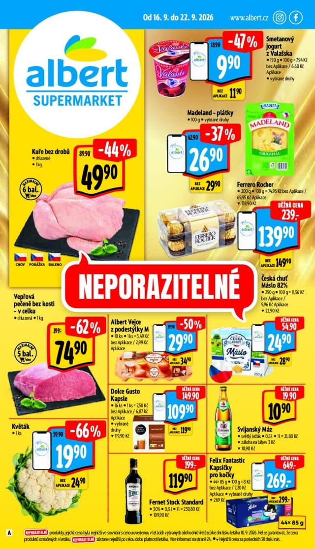 Albert supermarket leták 16.-22.9.